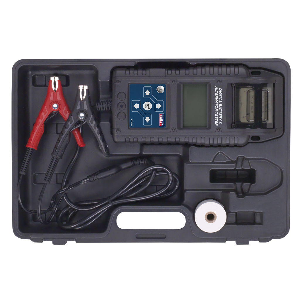 Digital Start/Stop Battery & Alternator Tester with Printer 6/12/24V