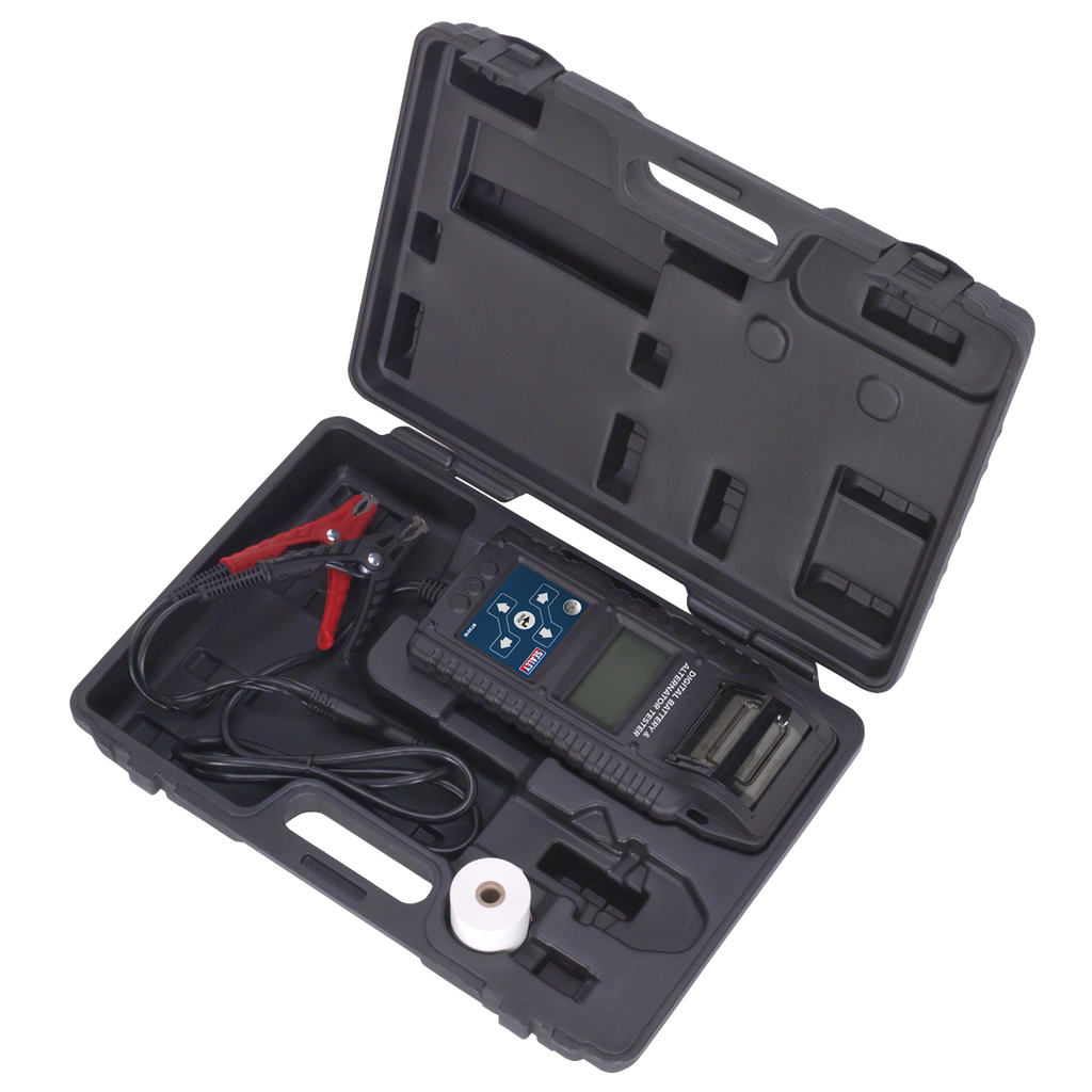 Digital Start/Stop Battery & Alternator Tester with Printer 6/12/24V
