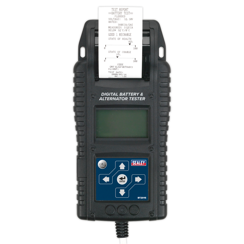 Digital Start/Stop Battery & Alternator Tester with Printer 6/12/24V