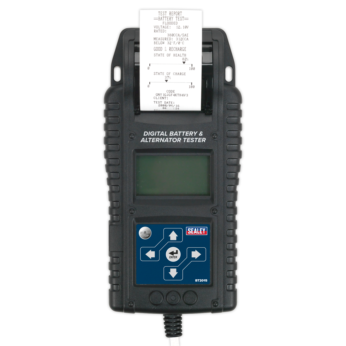 Digital Start/Stop Battery & Alternator Tester with Printer 6/12/24V