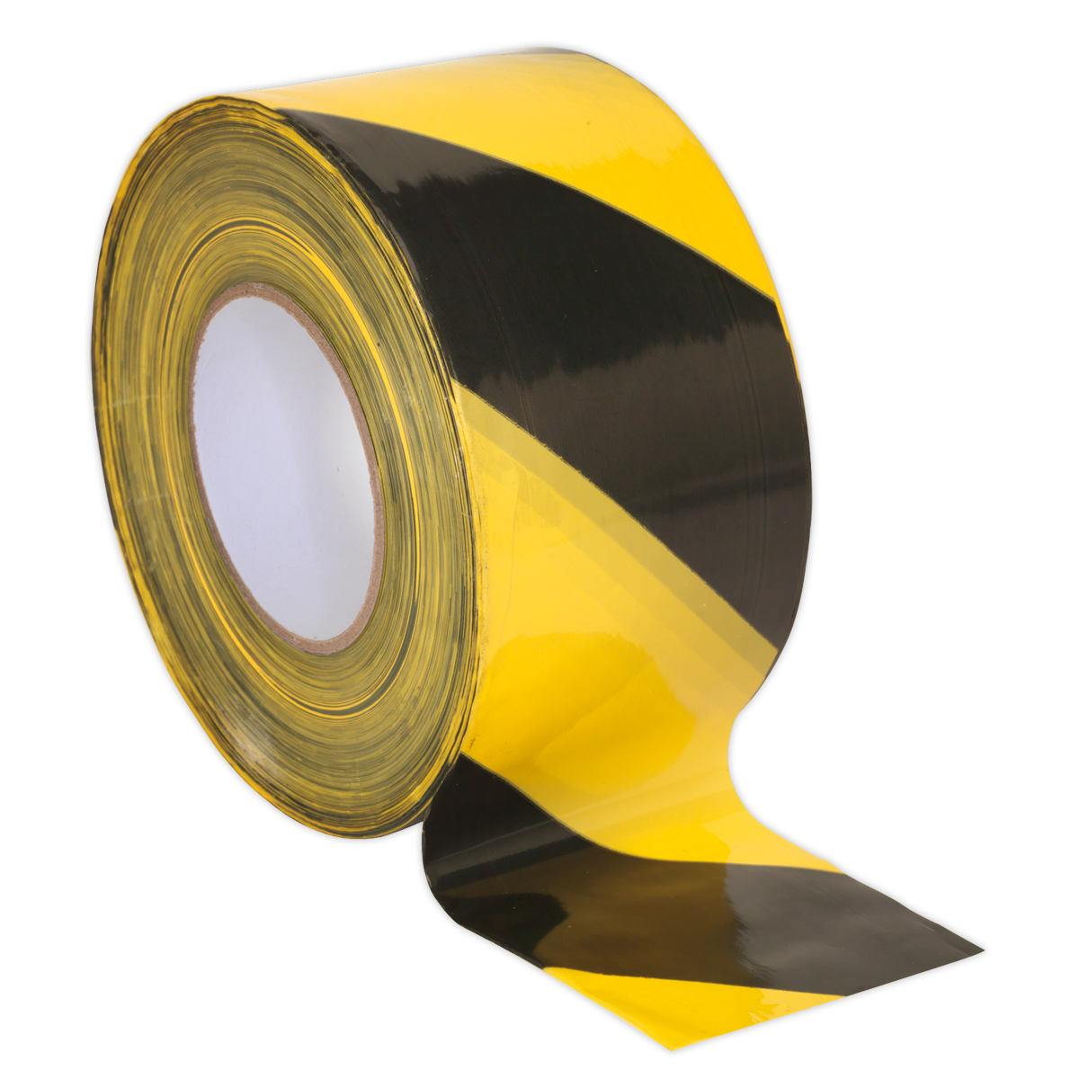 Non-Adhesive Hazard Warning Barrier Tape 80mm x 100m - Black