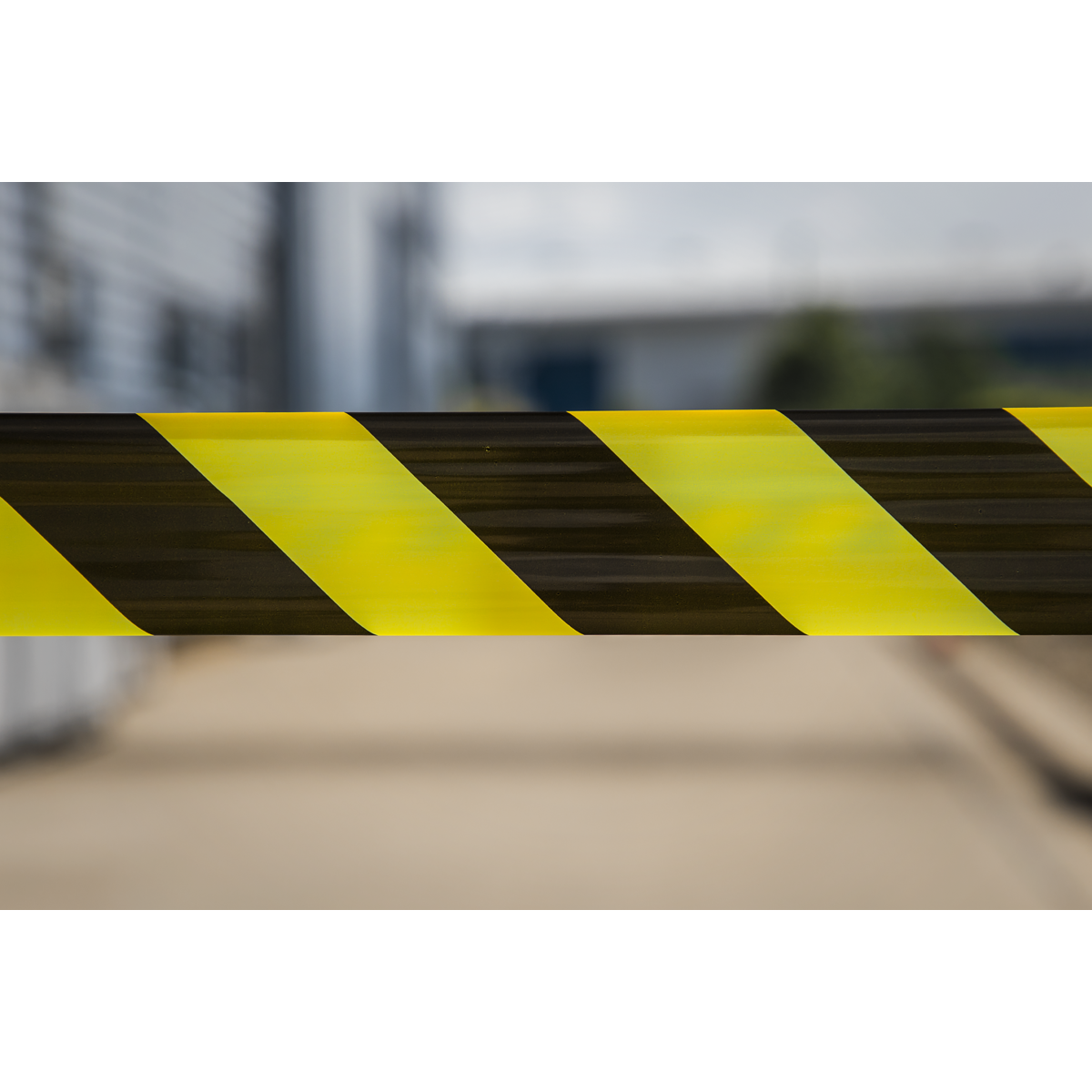 Non-Adhesive Hazard Warning Barrier Tape 80mm x 100m - Black