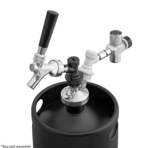 Baridi Deluxe Style Beer Tap with CO2 Regulator - A
