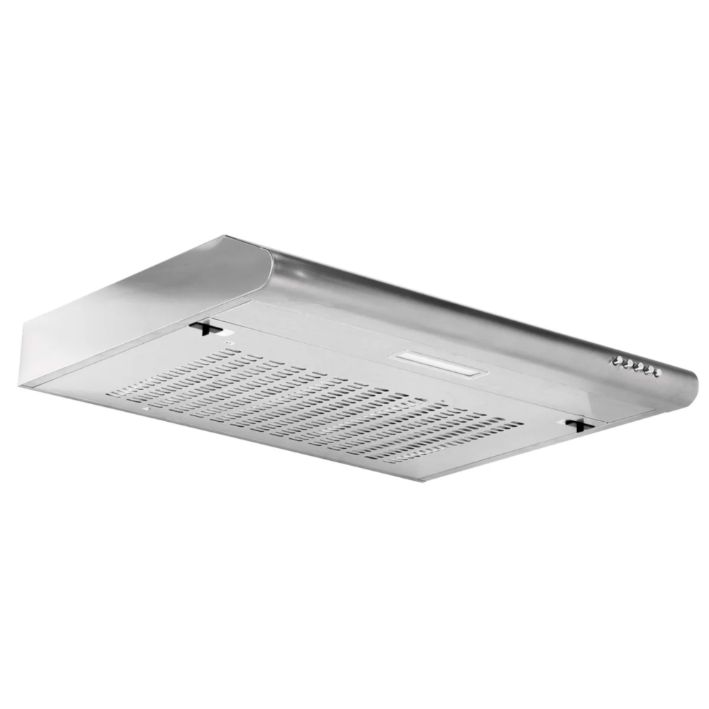 Baridi DH108 Visor Electric Cooker Extractor Fan Hood with Carbon Filter 60cm, LED Light, Stainless Steel