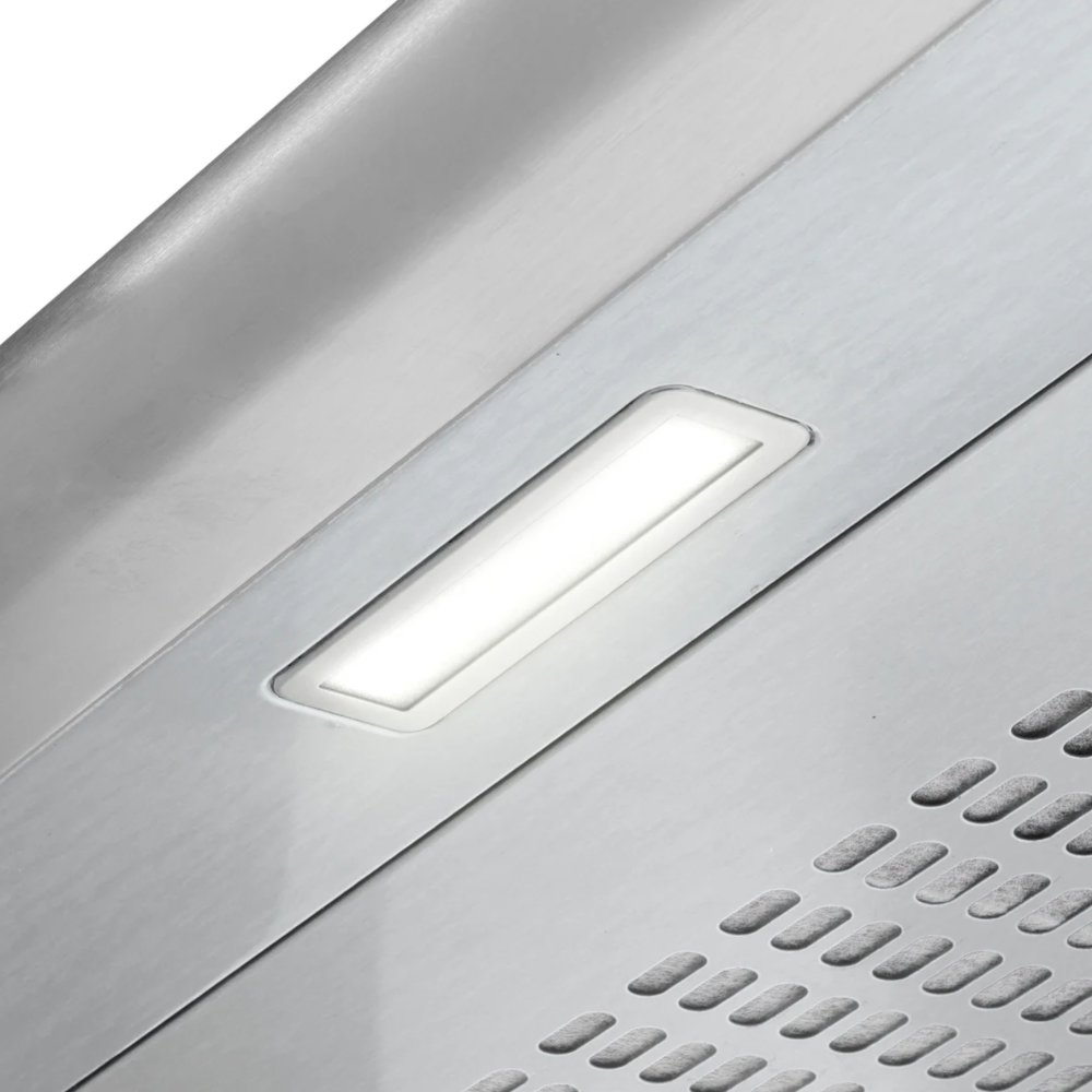 Baridi DH108 Visor Electric Cooker Extractor Fan Hood with Carbon Filter 60cm, LED Light, Stainless Steel