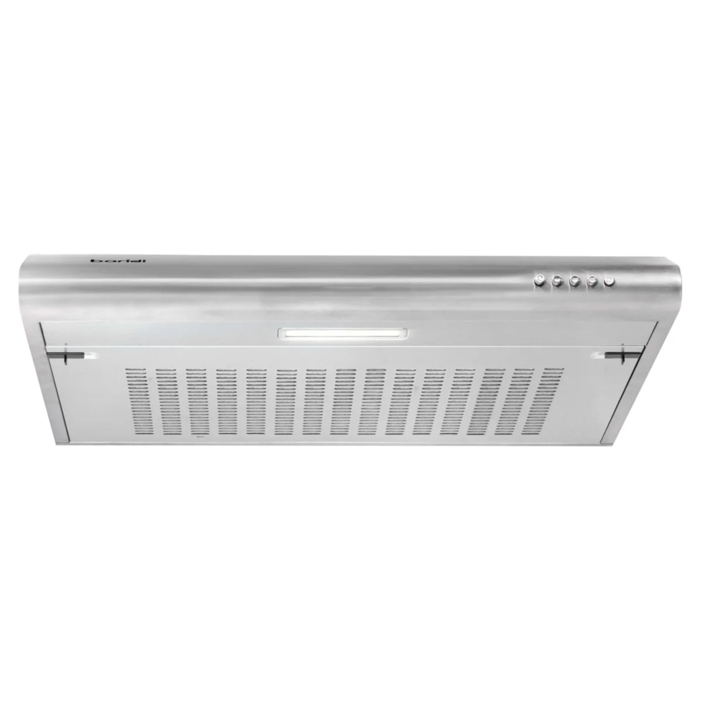 Baridi DH108 Visor Electric Cooker Extractor Fan Hood with Carbon Filter 60cm, LED Light, Stainless Steel