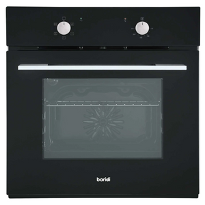 Baridi DH124 Built-in Fan Assisted Integrated Electric Oven 60cm, 55 Litre Capacity, 5 Functions, Black