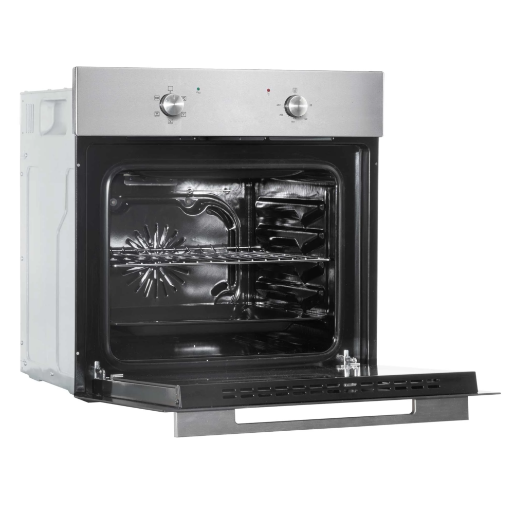 Baridi DH125 Built-in Fan Assisted Integrated Electric Oven 60cm, 55 Litre Capacity, 5 Functions, Stainless Steel