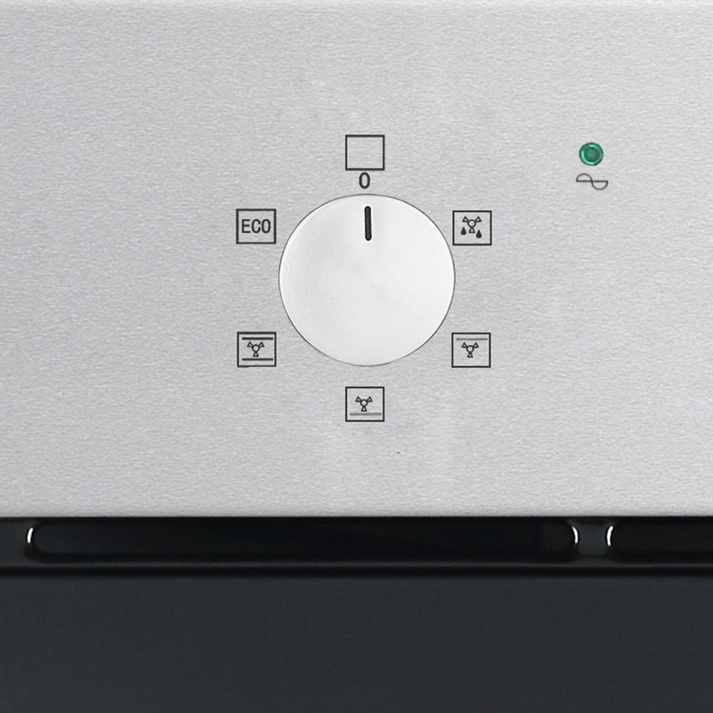 Baridi DH125 Built-in Fan Assisted Integrated Electric Oven 60cm, 55 Litre Capacity, 5 Functions, Stainless Steel