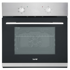 Baridi DH125 Built-in Fan Assisted Integrated Electric Oven 60cm, 55 Litre Capacity, 5 Functions, Stainless Steel