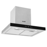 Baridi Linear Chimney Style Cooker Extractor Hood 60cm - Stainless Steel - A