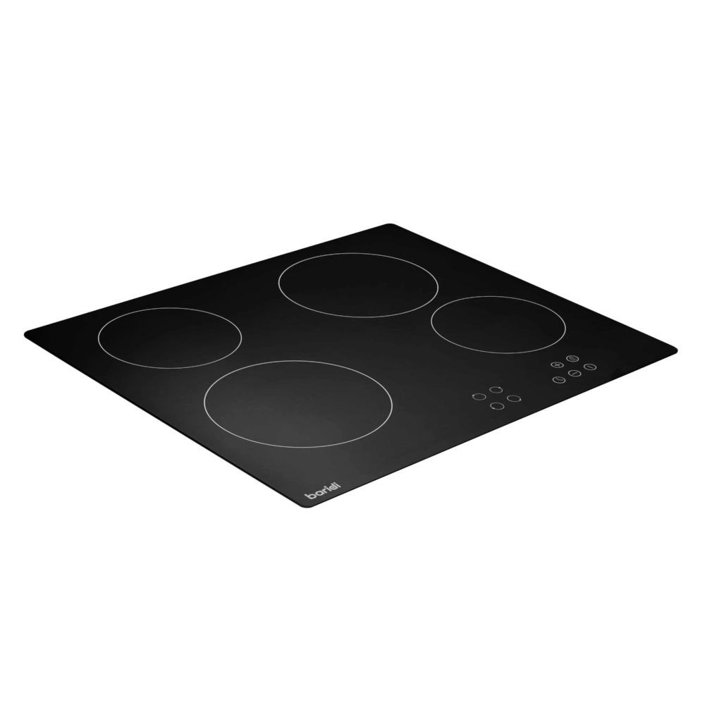 Baridi DH131 Built In Electric Integrated Ceramic Cooker Hob with 4 Cooking Zones 60cm, Black Glass