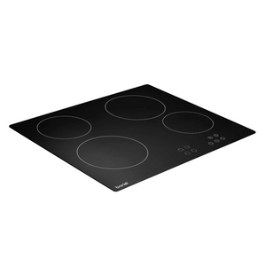 Baridi DH131 Built In Electric Integrated Ceramic Cooker Hob with 4 Cooking Zones 60cm, Black Glass