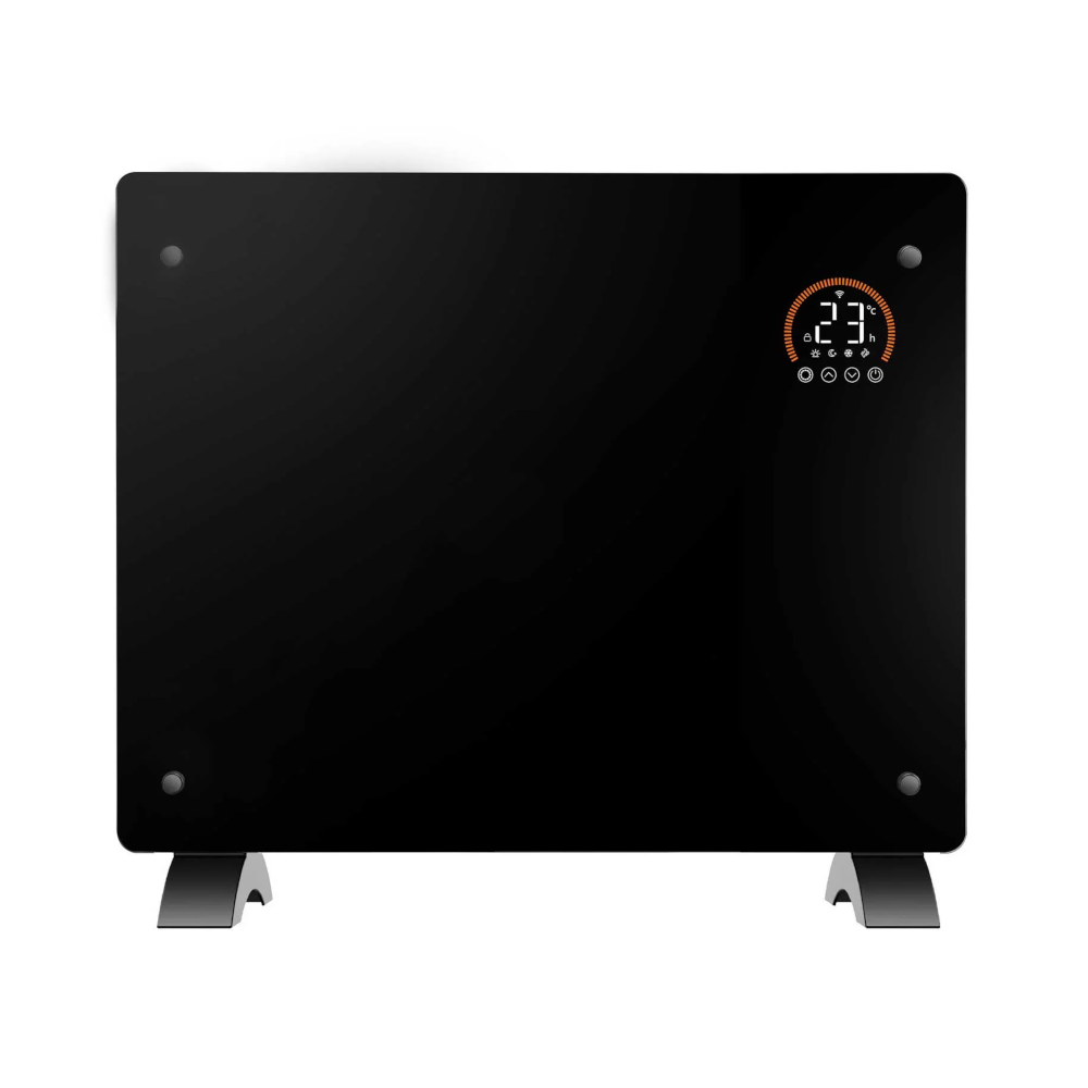 Baridi DH135 Electric Glass Panel Radiator Heater with 24/7 Timer, Wi-Fi Enabled, Remote Control, 1000W, 230V