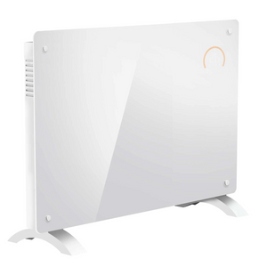 Baridi DH136 Electric Glass Panel Radiator Heater with 24/7 Timer, Wi-Fi Enabled, Remote Control, 1000W, White