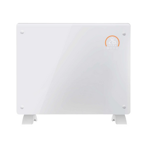 Baridi DH136 Electric Glass Panel Radiator Heater with 24/7 Timer, Wi-Fi Enabled, Remote Control, 1000W, White