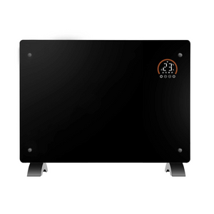 Baridi DH137 Electric Glass Panel Radiator Heater with 24/7 Timer, Wi-Fi Enabled, Remote Control, 1500W, Black