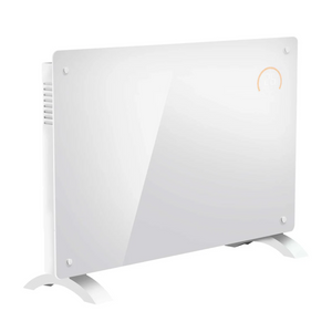 Baridi DH140 Electric Glass Panel Radiator Heater with 24/7 Timer, Wi-Fi Enabled, Remote Control, 2000W, White