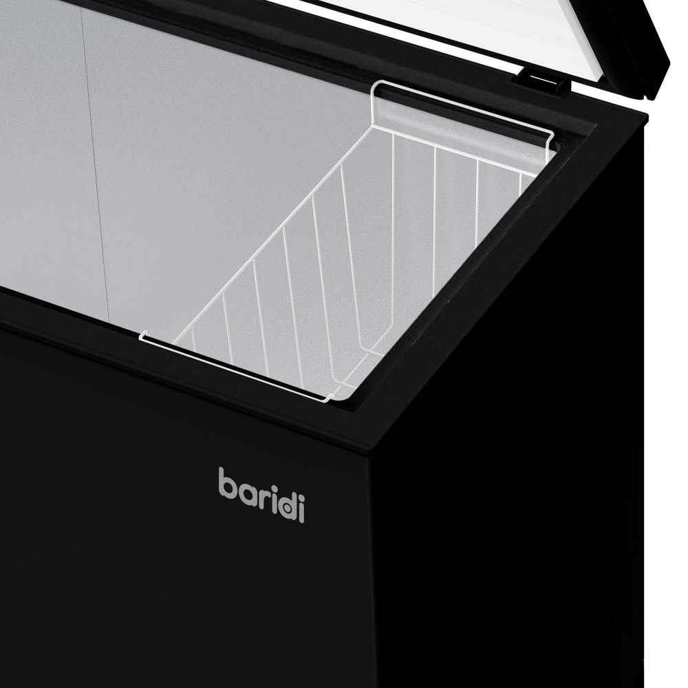 Baridi DH151 DH152 DH153 Freestanding Chest Freezer, Adjustable Thermostat, Black