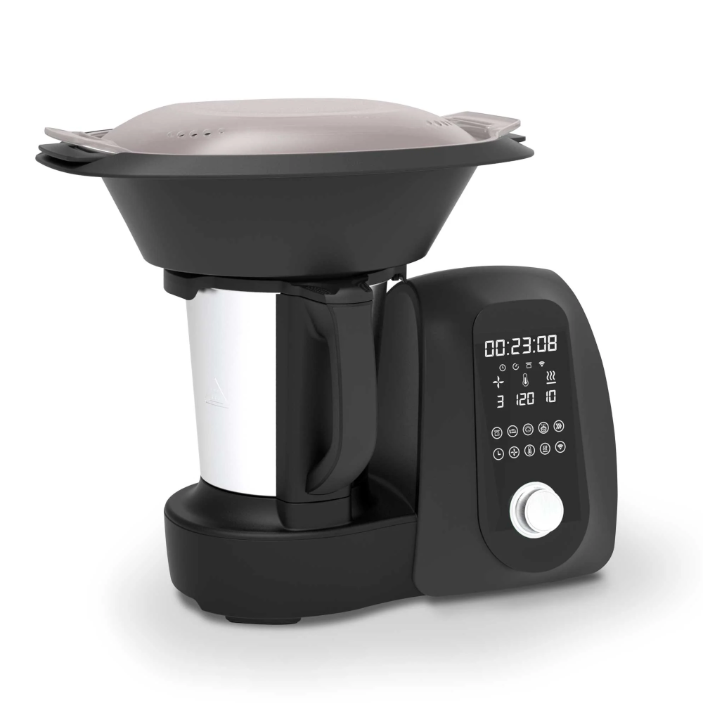 Baridi DH163 All in One Smart Thermal Cooker with 18 Preset Functions, App Guided Recipes, 2 Litre Capacity, Black