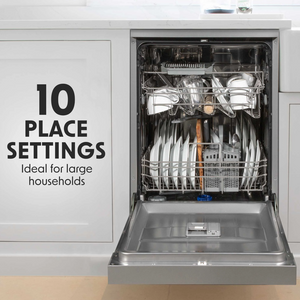 Baridi DH166 DH267 Slimline Freestanding Dishwasher 45cm, 10 Place Settings, 8 Programmes