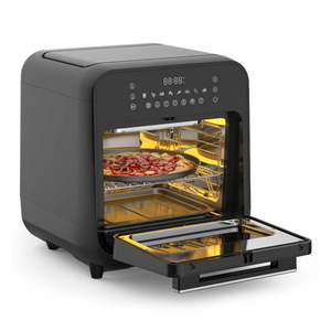 Baridi DH171 Steam Air Fryer Oven Cooker Combi with Touch Controls, 15 Litre Capacity, 8 Preset Functions, Black