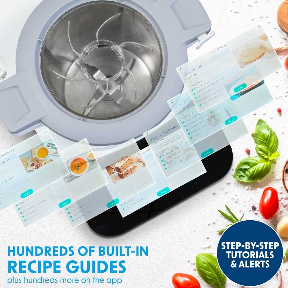 Baridi DH189 Smart Thermal Cooker with 18 Preset Functions, 7" Touch Screen, App Guided Recipes, 3 Litre Capacity, White