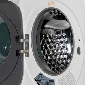 Baridi DH192 Portable Table Counter Top Mini Tumble Dryer, 2.5kg Drum Capacity, 5 Functions, Mechanical Controls, White