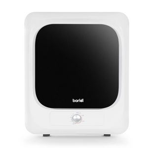 Baridi DH192 Portable Table Counter Top Mini Tumble Dryer, 2.5kg Drum Capacity, 5 Functions, Mechanical Controls, White