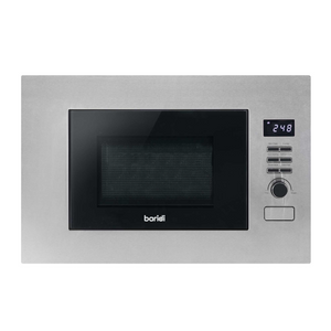 Baridi DH196 Built-in Integrated Electric Microwave Cooking Oven, 20 Litre Capacity, 800W, Stainless Steel