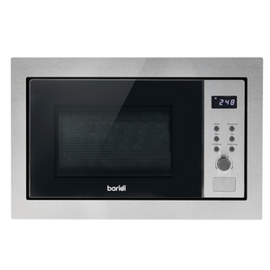 Baridi DH197 Built-in Integrated Electric Microwave Cooking Oven with Grill, 25 Litre Capacity, 900W, Stainless Steel