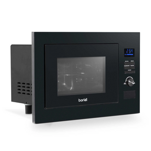 Baridi DH198 Built-in Integrated Electric Microwave Cooking Oven with Grill, 25 Litre Capacity, 900W, Black