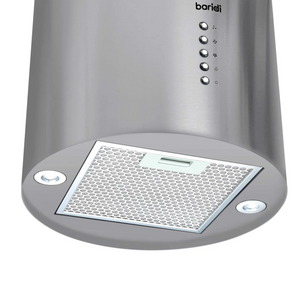 Baridi DH220 Pendant Style Island Electric Cooker Extractor Hood with Carbon Filters 35cm, LED Light, Stainless Steel