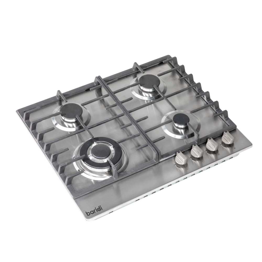 Baridi DH225 Built-in Gas Burner Integrated Cooker Hob with 4 Cooking Zones 60cm, 8000W, Stainless Steel