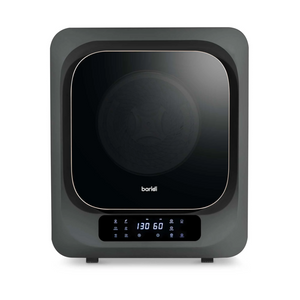 Baridi DH229 Portable Table Counter Top Mini Tumble Dryer, 2.5kg Drum Capacity, 6 Functions, Digital Controls, Black