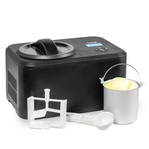 Baridi DH240 Automatic Churning Ice Cream Maker Machine with Fast Freeze Compressor Cooling, 1.5 Litre Capacity, Black