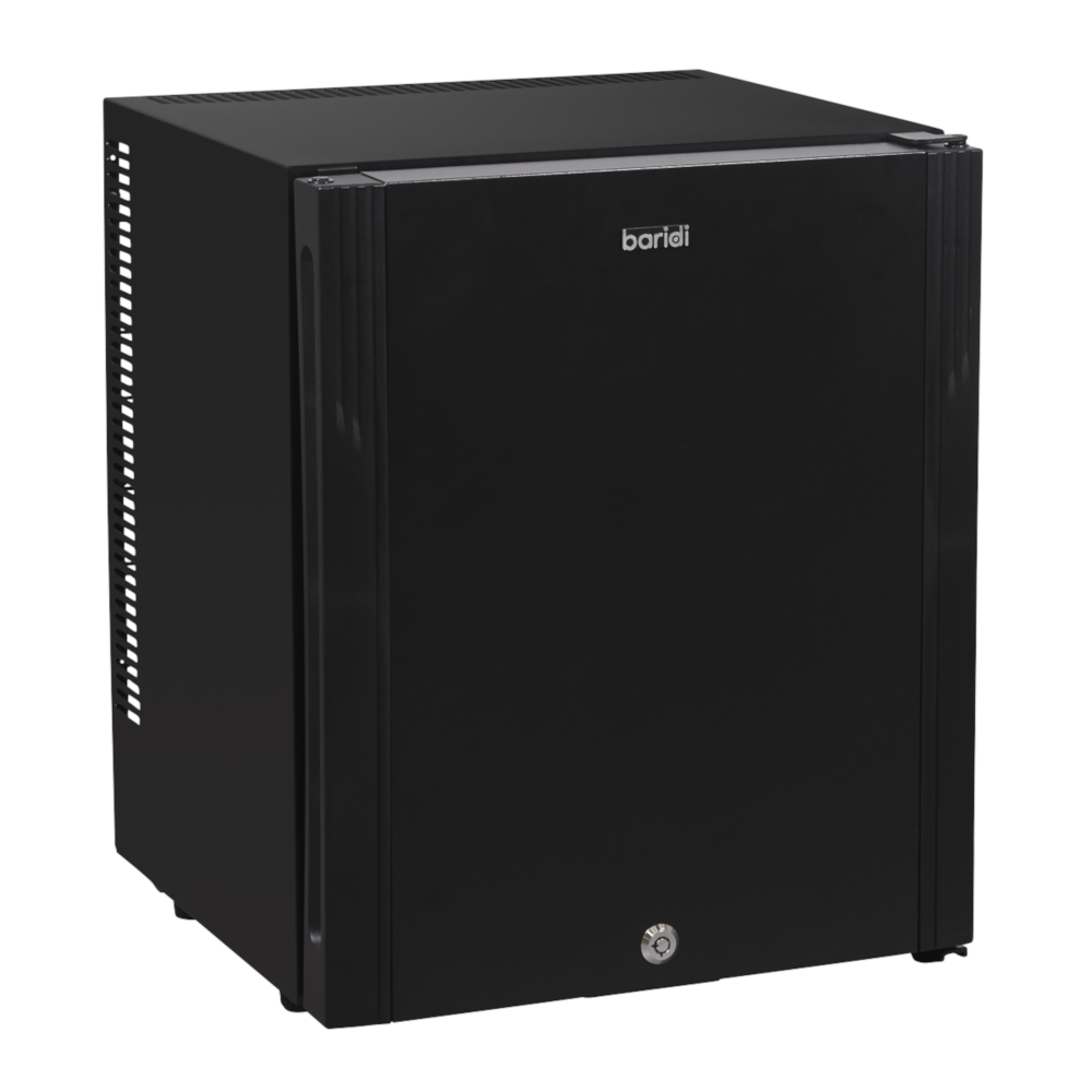 Baridi DH57 Freestanding Ultra Quiet Drinks, Beer and Wine Mini Cooler Fridge with LED Light, 25 Litre Capacity, Black
