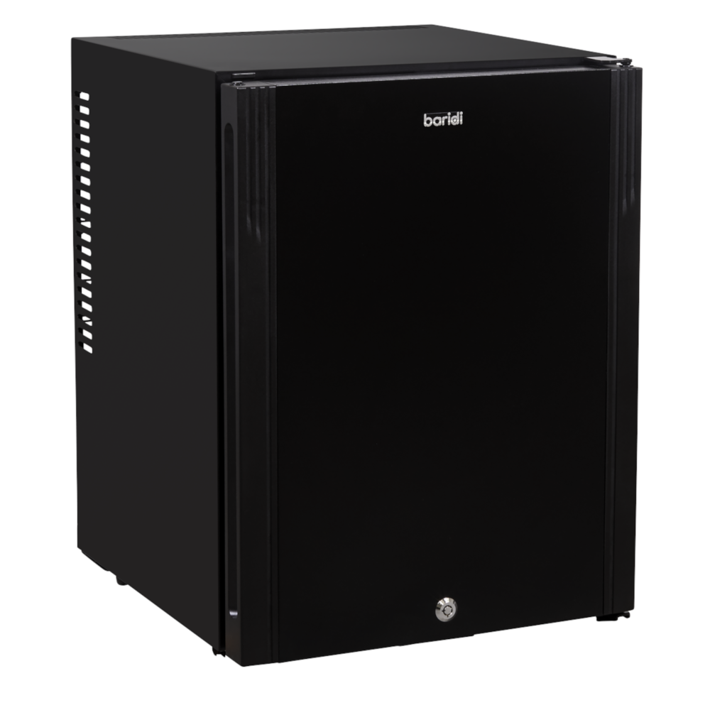 Baridi DH58 Ultra Quiet Freestanding Drinks, Beer and Wine Mini Cooler Fridge with LED Light, 35 Litre Capacity, Black