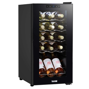 Baridi DH5 Wine Cooler Fridge with Digital Touchscreen Controls, LED Light, 15 Bottle Capacity, Black