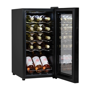 Baridi DH5 Wine Cooler Fridge with Digital Touchscreen Controls, LED Light, 15 Bottle Capacity, Black