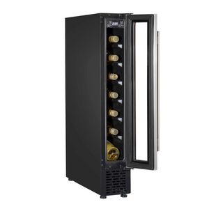 Baridi DH76 7 Bottle Wine Cooler Fridge with Digital Touchscreen Controls and LED Light Stainless Steel