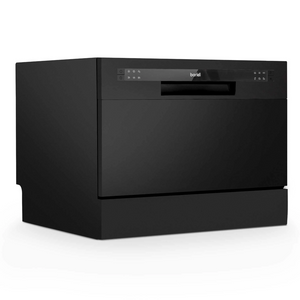 Baridi DH85 Compact Tabletop Counter Dishwasher, 6.5 Litre Capacity, 6 Place Settings, 6 Programmes, Black