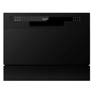 Baridi DH85 Compact Tabletop Counter Dishwasher, 6.5 Litre Capacity, 6 Place Settings, 6 Programmes, Black