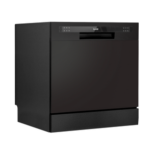 Baridi DH88 Compact Tabletop Counter Dishwasher, 8 Litre Capacity, 8 Place Settings, 6 Programmes, Black