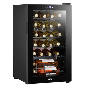 Baridi DH9 Wine Cooler Fridge with Digital Touchscreen Controls, LED Light, 24 Bottle Capacity, Black