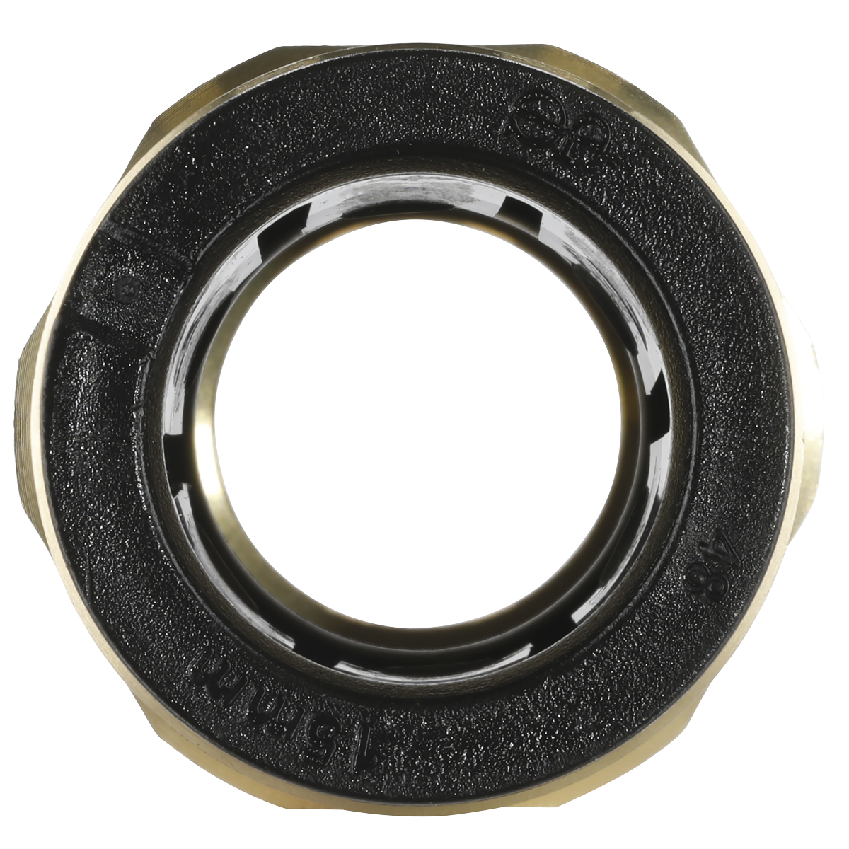John Guest® Brass Straight Adaptor 15mm x 1/2"BSPT