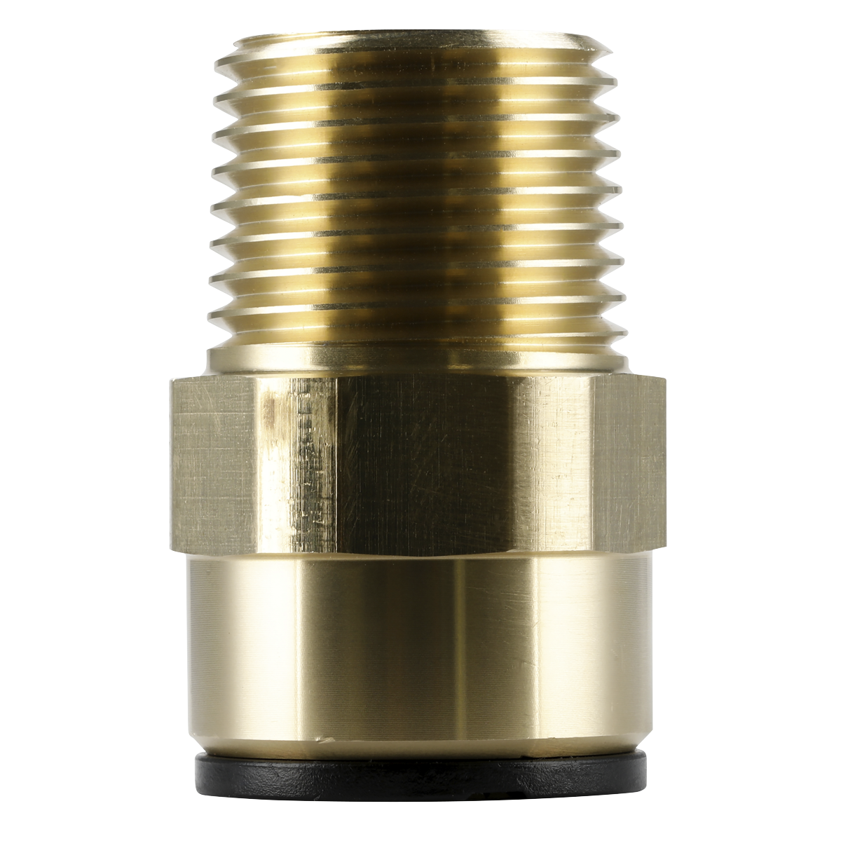John Guest® Brass Straight Adaptor 15mm x 1/2"BSPT