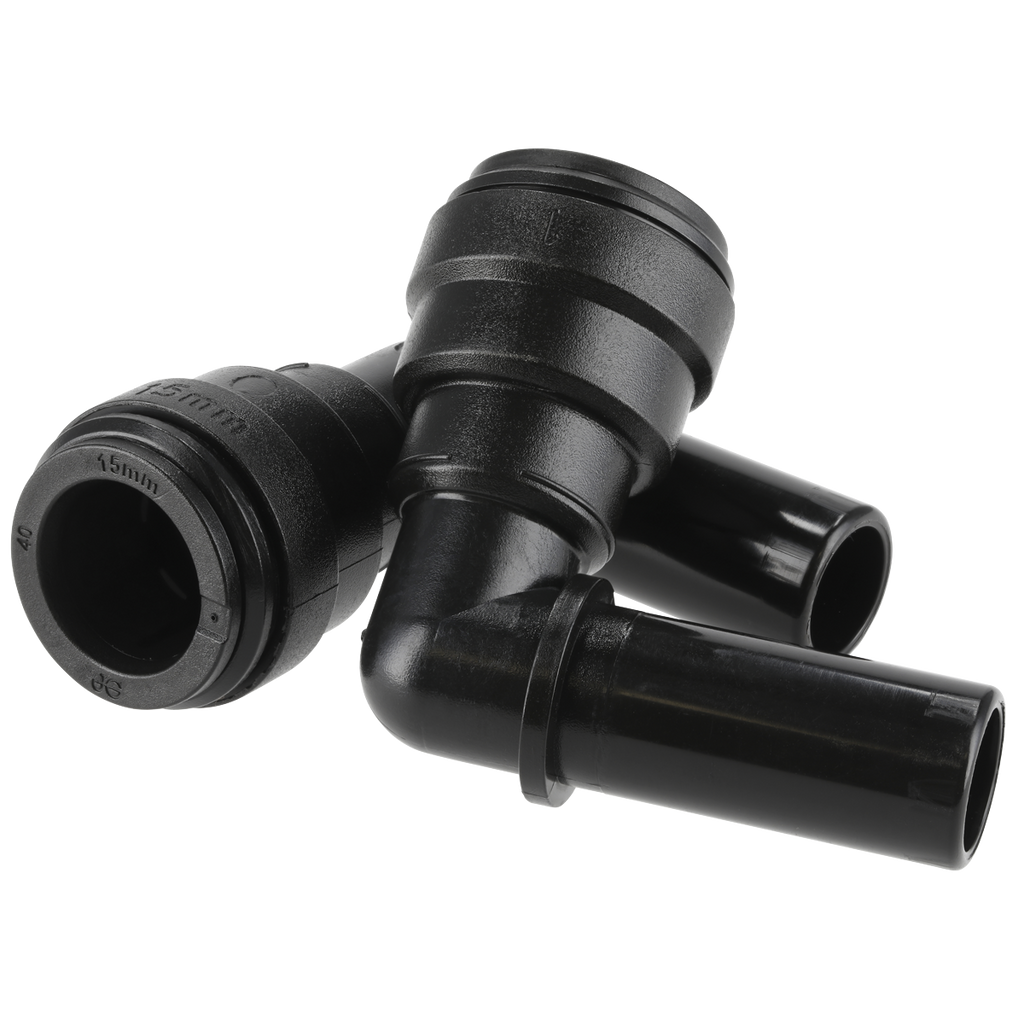 John Guest® Stem Elbow 15mm - Pack of 2