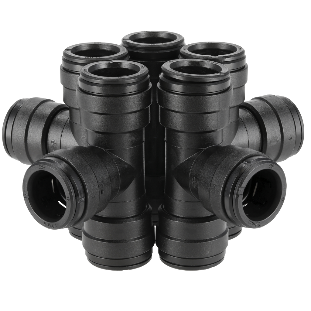 John Guest® Equal Tee 22mm - Pack of 5