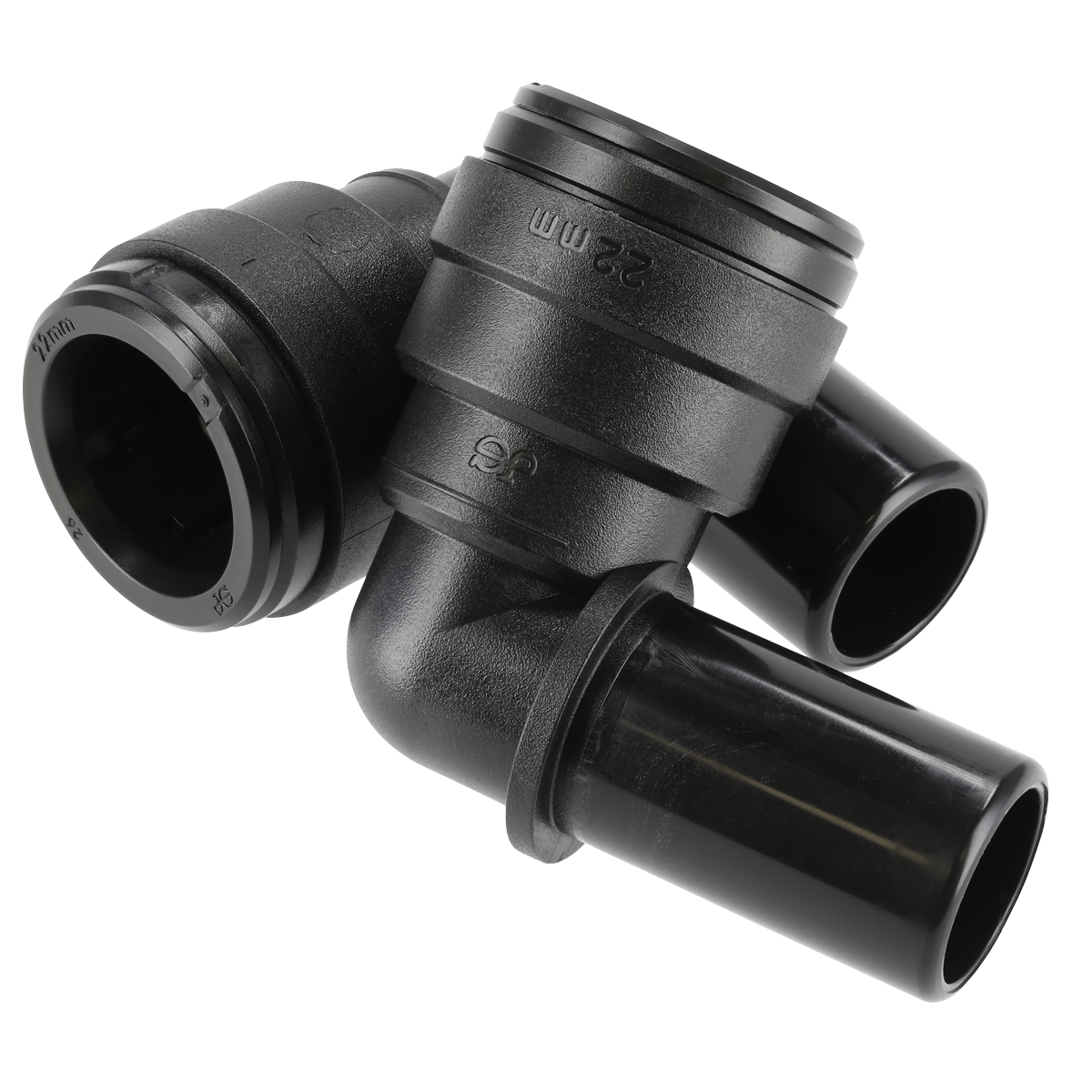 John Guest® Stem Elbow 22mm - Pack of 2